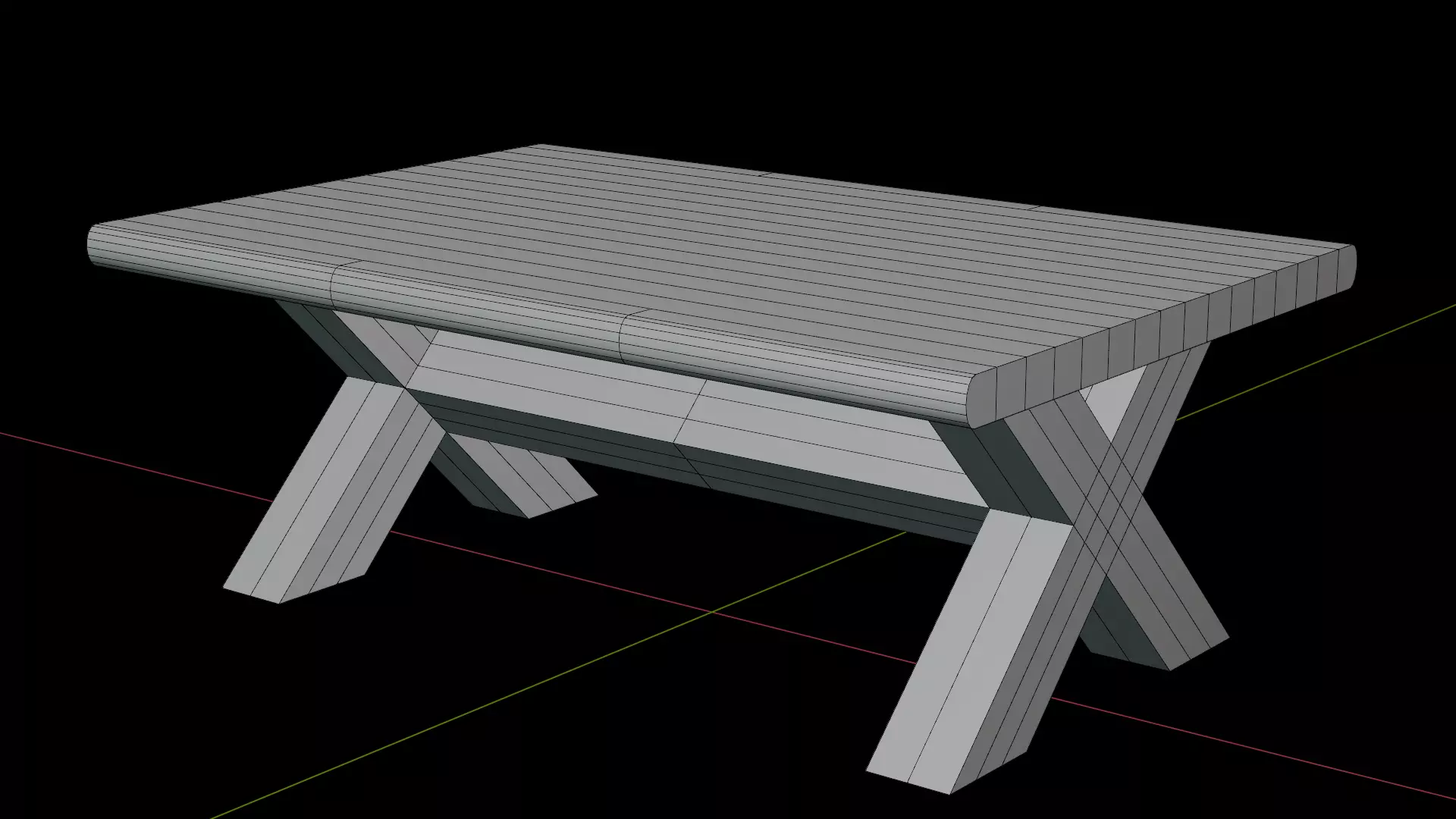 CAO Coffee Table By IKNITS Low-poly 3D model_7