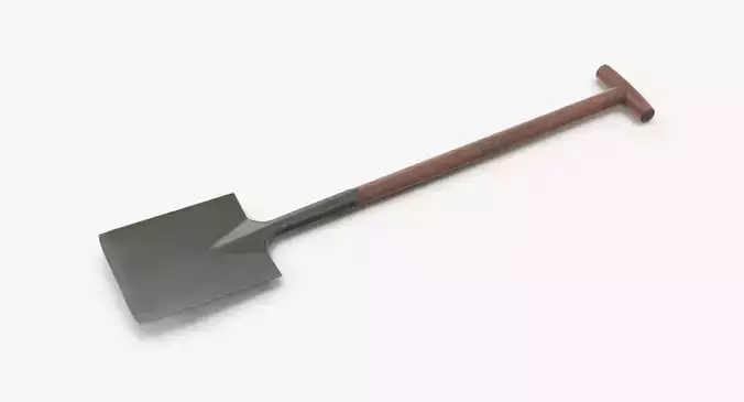Shovel Low-poly 3D model