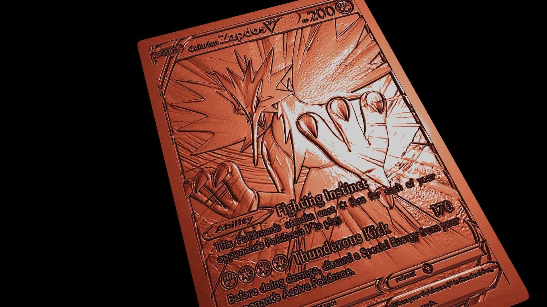 GALARIAN ZAPDOS - POKEMON 3D print model_1