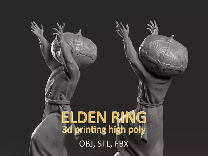 Elden Ring Character 3D Printing High Poly 3D Model 3D print model