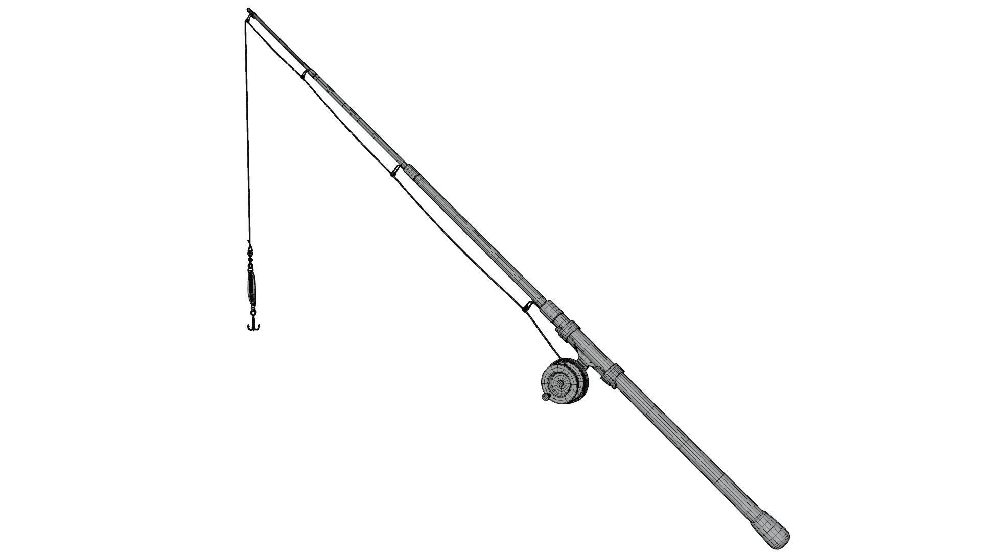 Fishing Rod 3D model_11