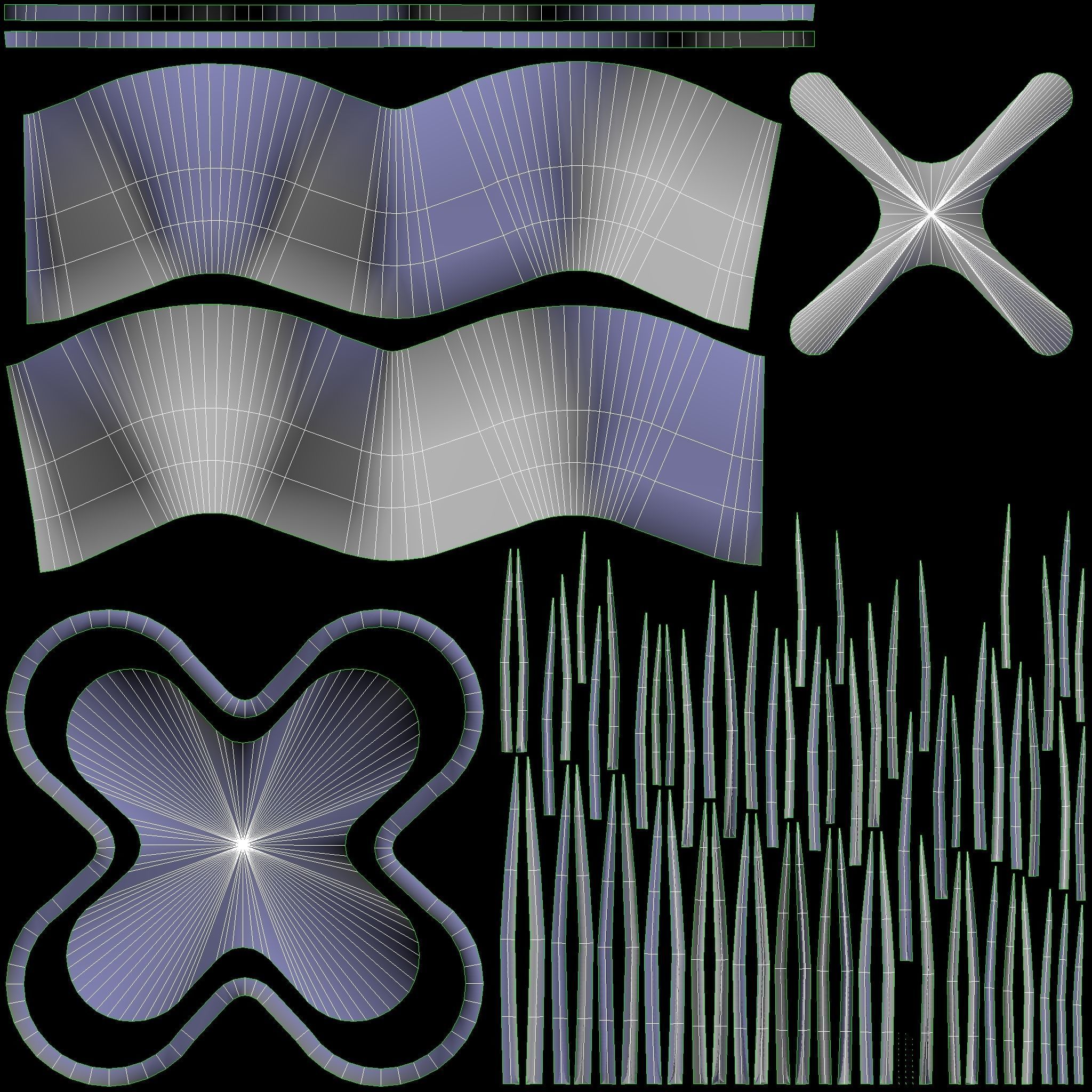 Planter with Yucca Low-poly 3D model_6