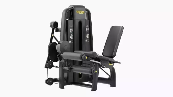 Technogym Selection 700 - Dual Leg Curl Extension 3D model