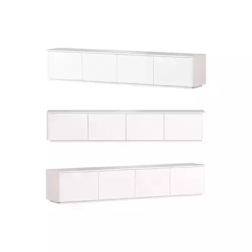 Stylish White TV Stand in Wood