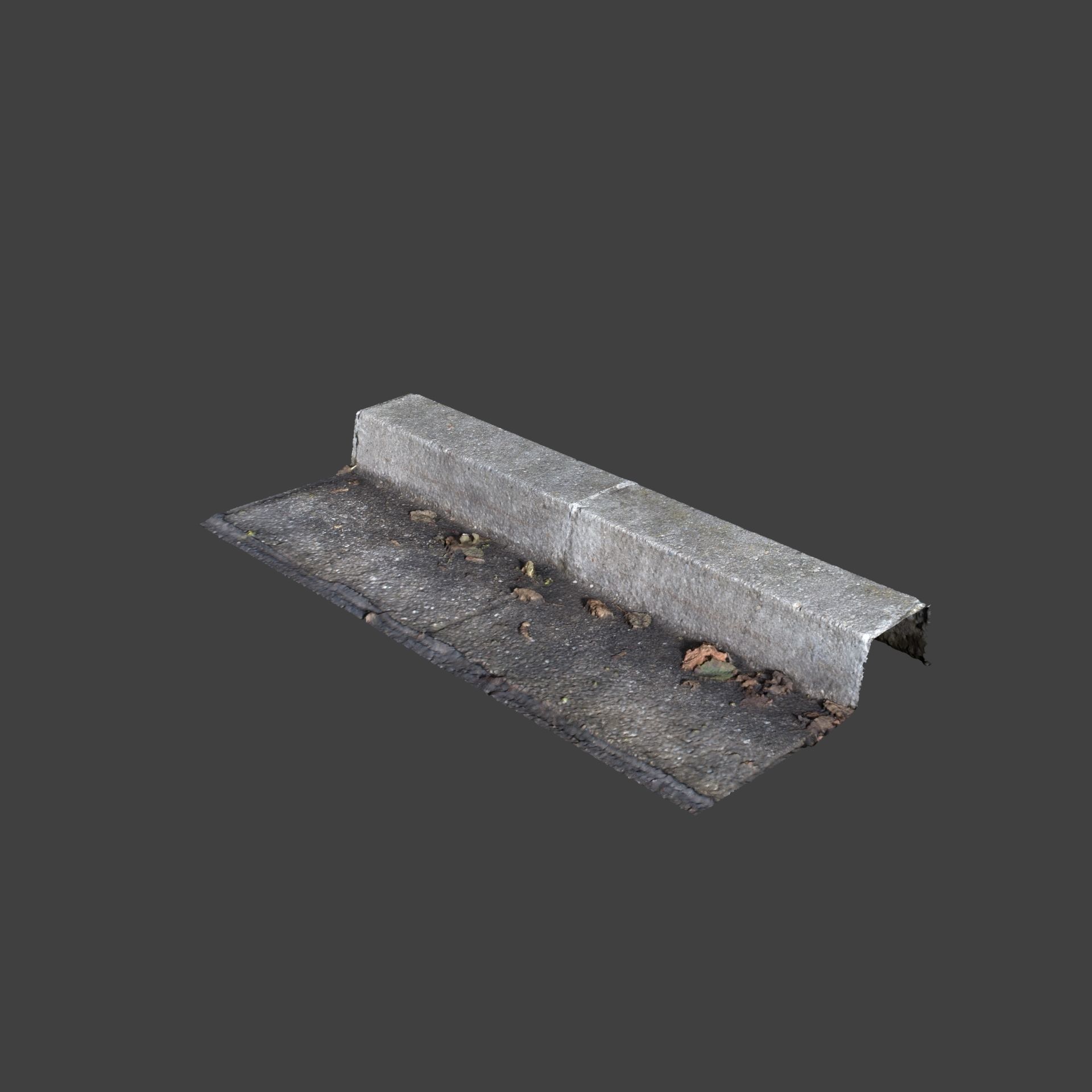 Photoscanned Curbs Pack 3D model_9
