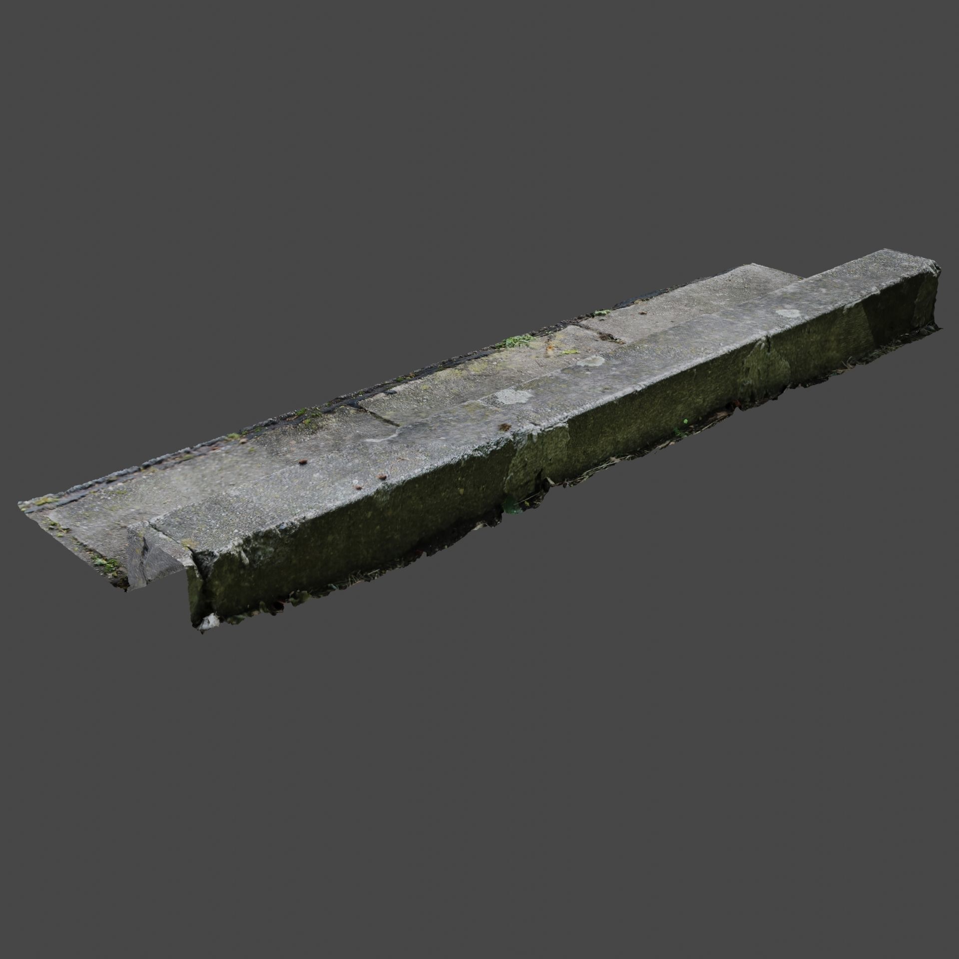 Photoscanned Curbs Pack 3D model_27
