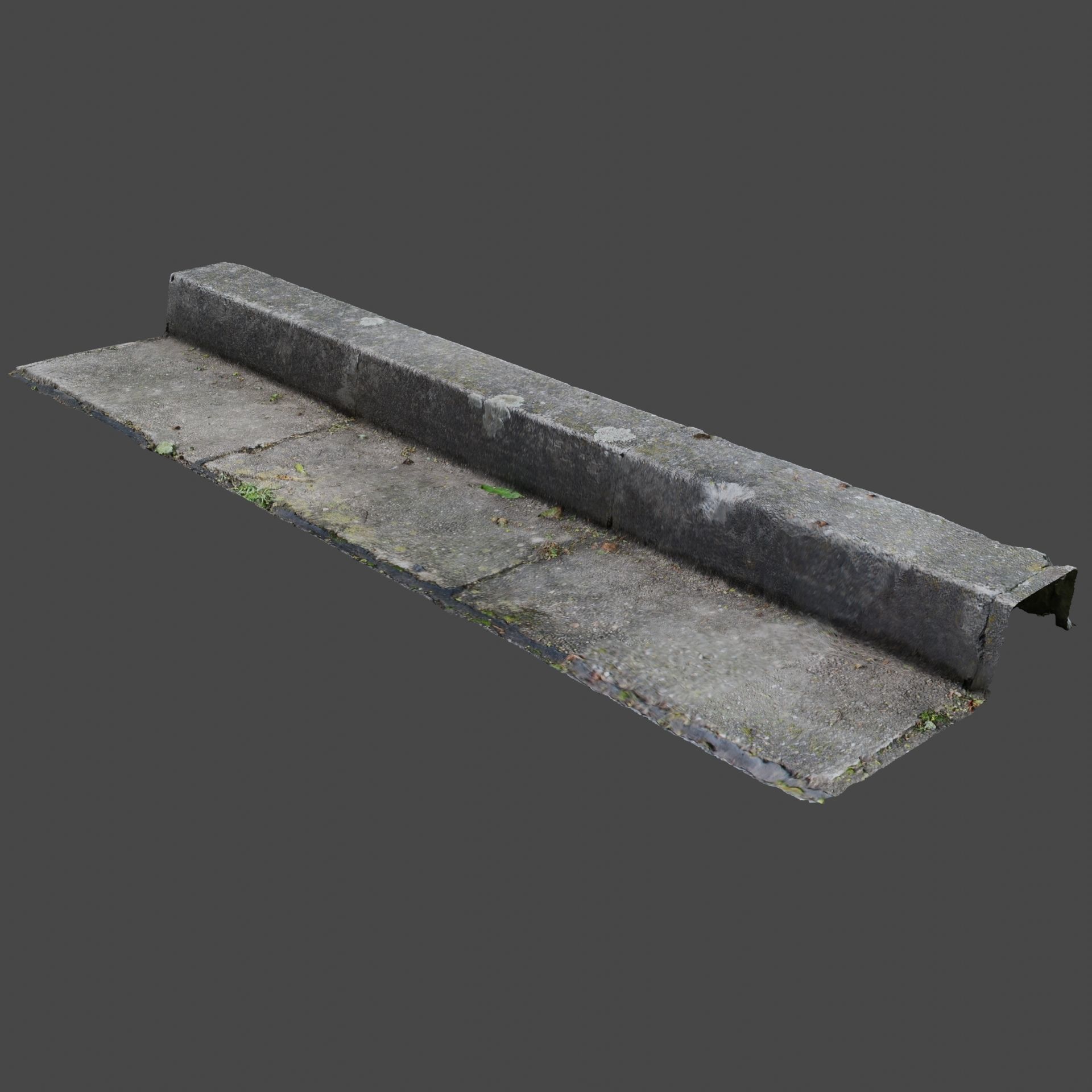 Photoscanned Curbs Pack 3D model_28
