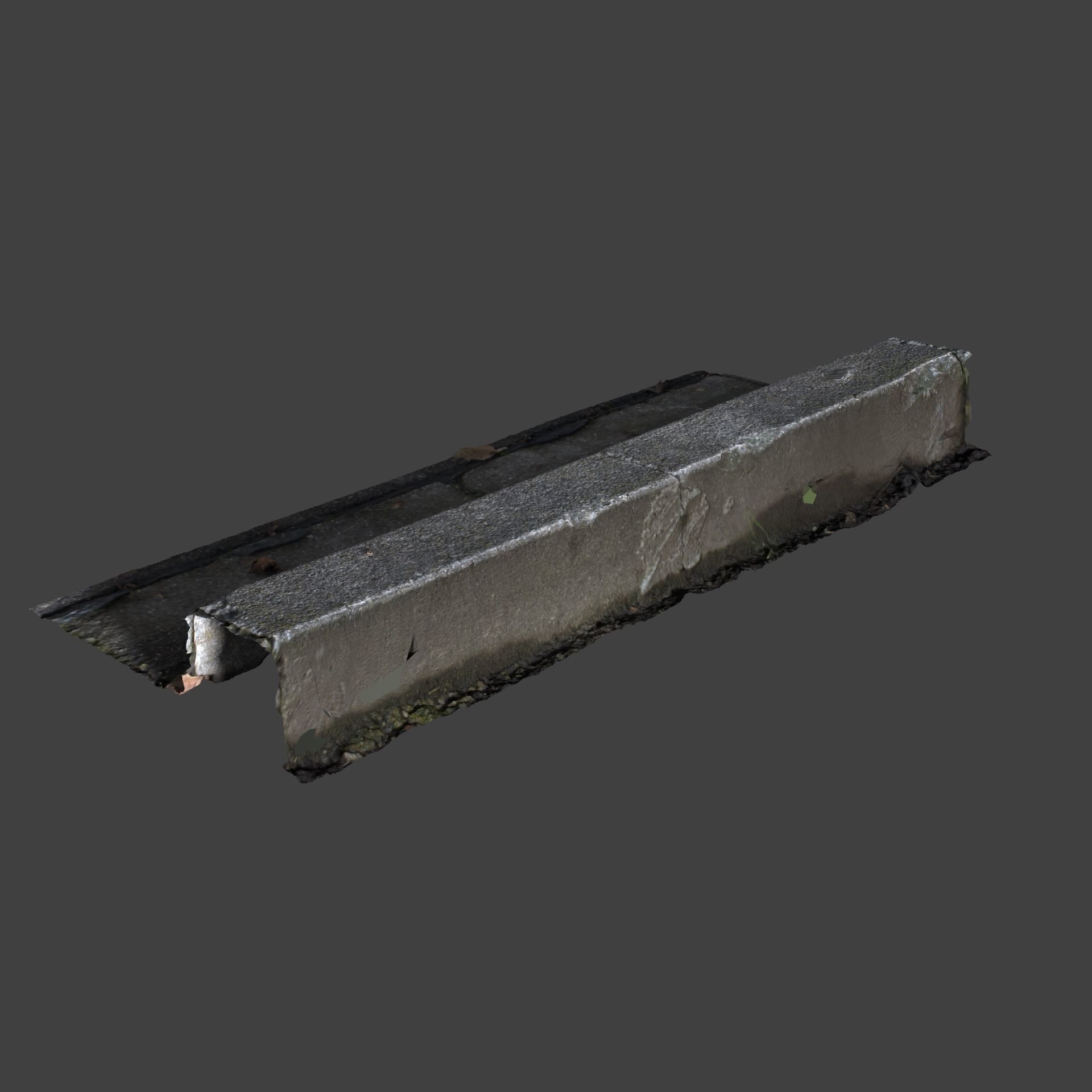 Photoscanned Curbs Pack 3D model_8