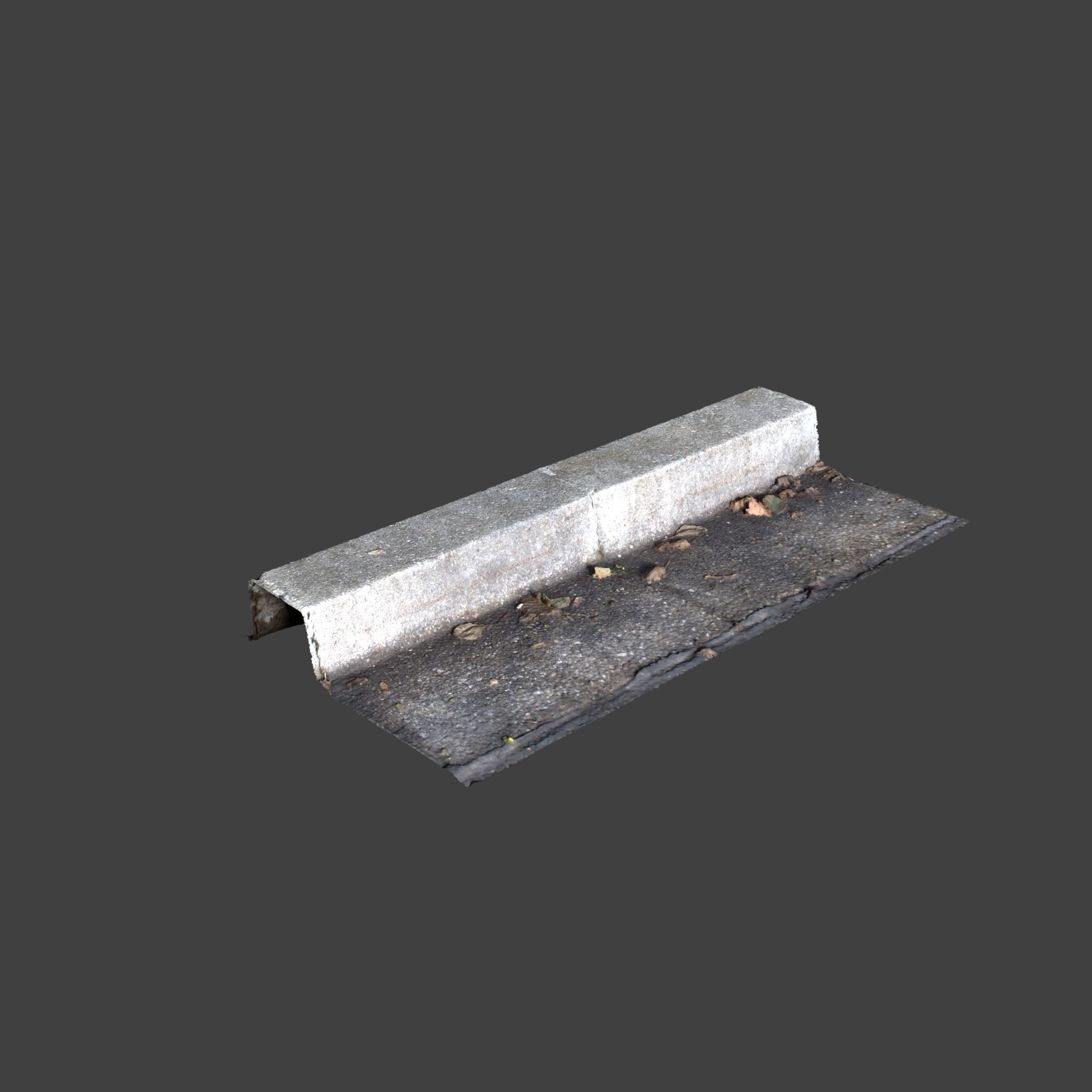 Photoscanned Curbs Pack 3D model_10