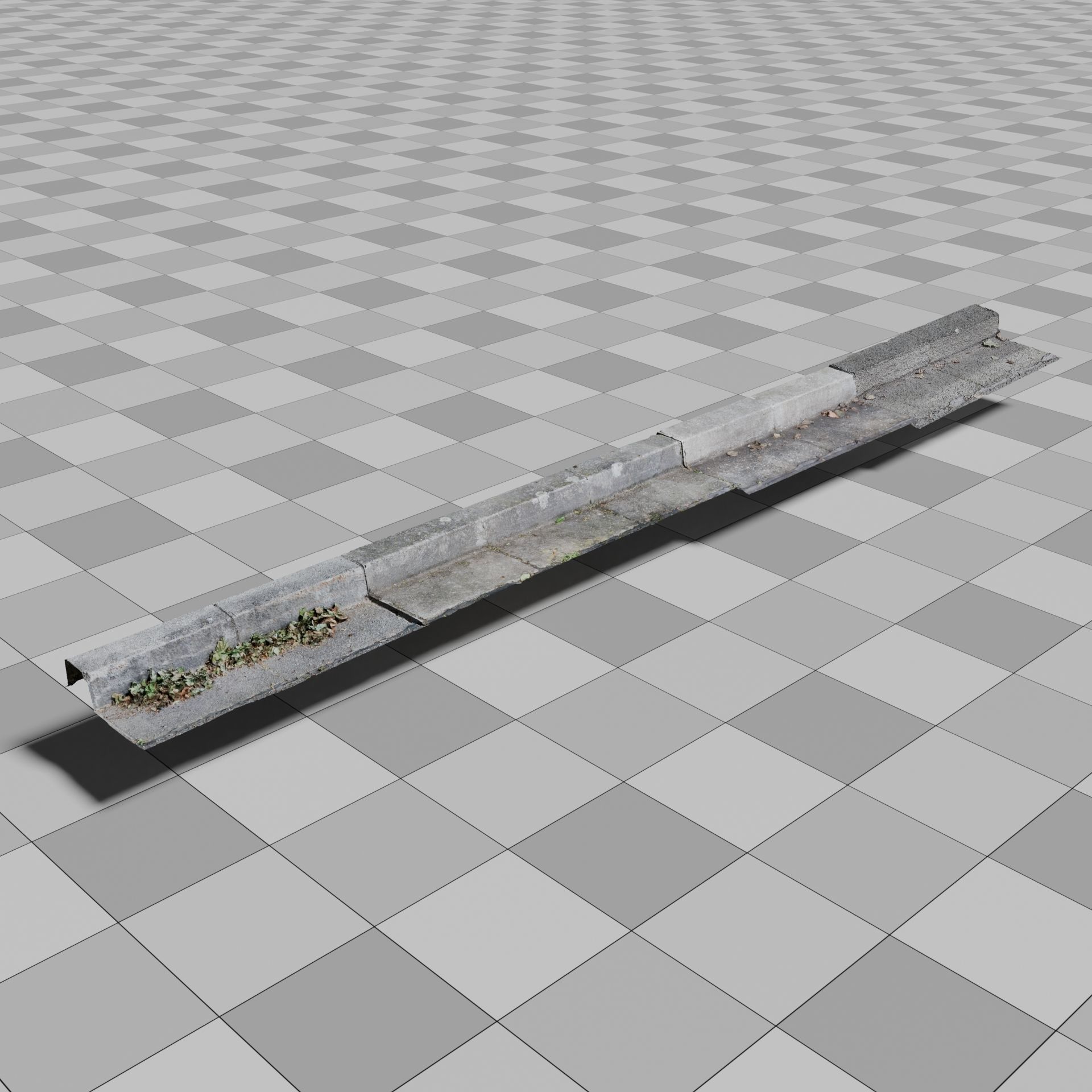 Photoscanned Curbs Pack 3D model_4