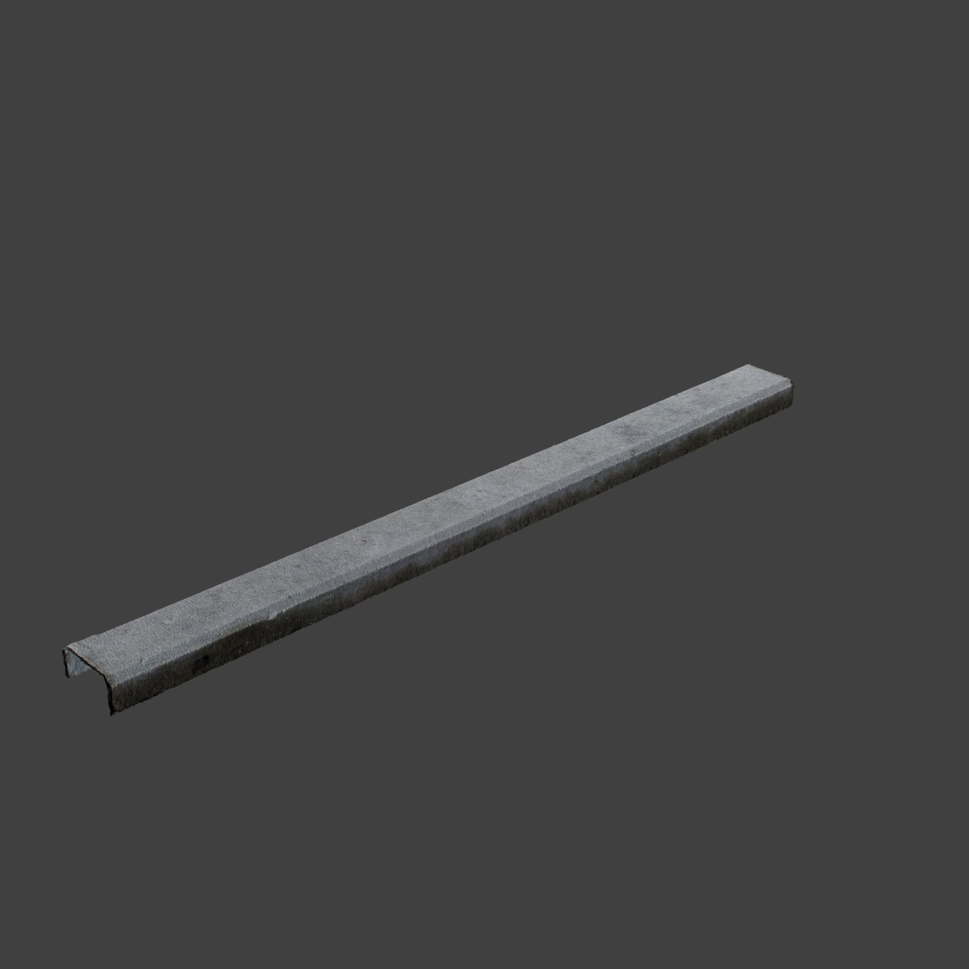 Photoscanned Curbs Pack 3D model_14