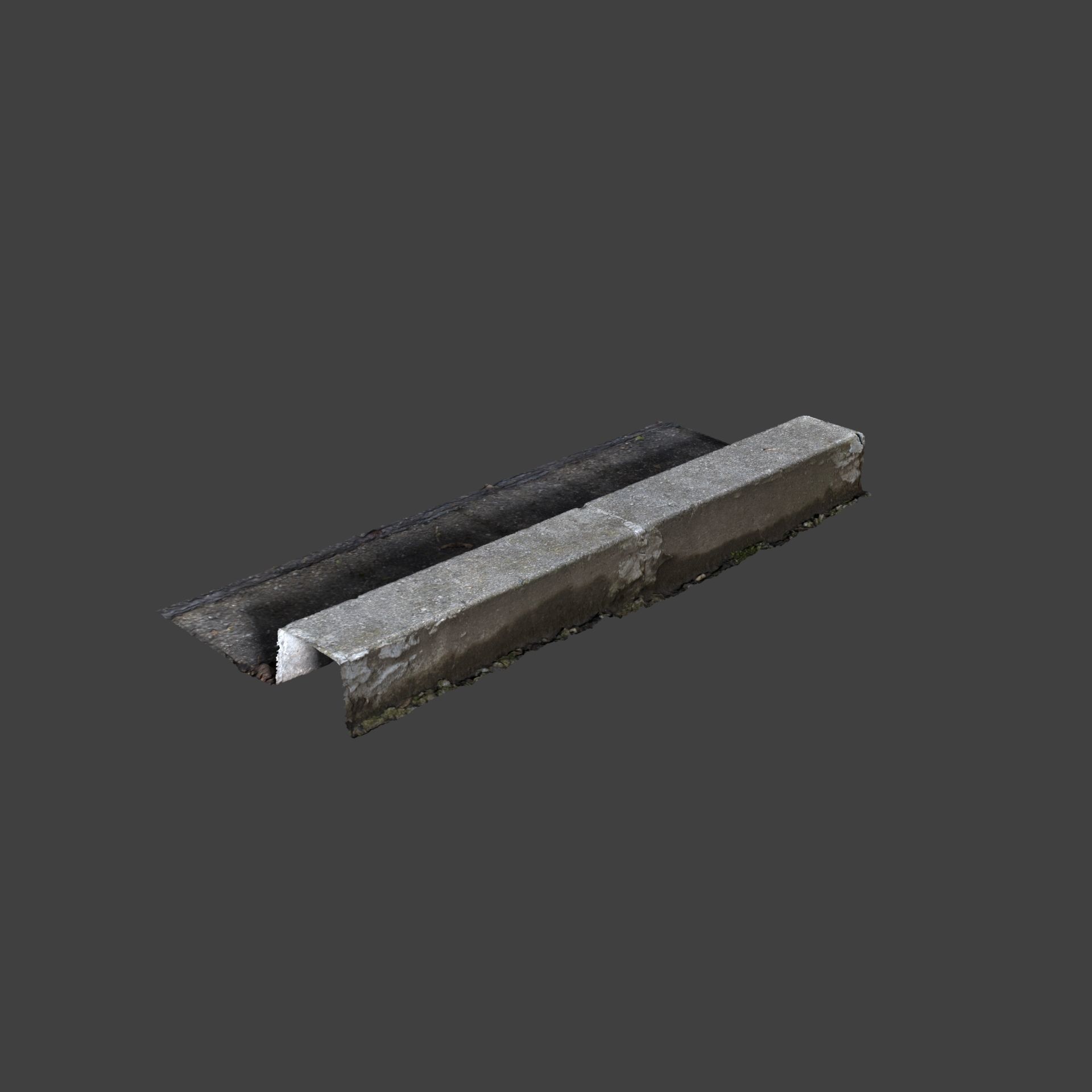 Photoscanned Curbs Pack 3D model_12