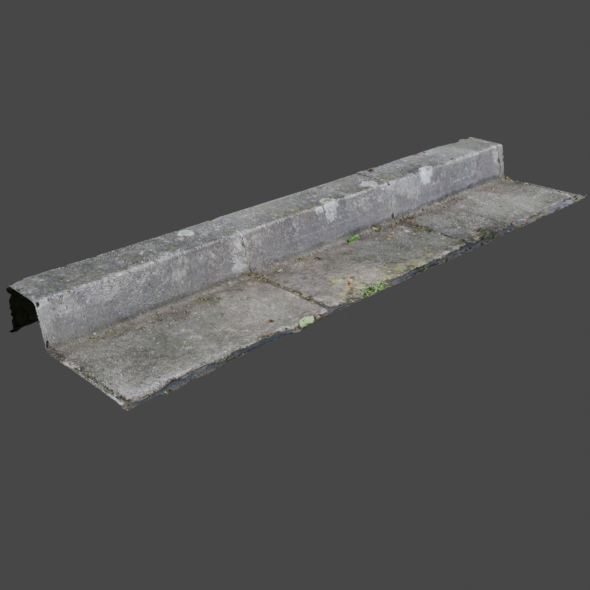 Photoscanned Curbs Pack 3D model_25