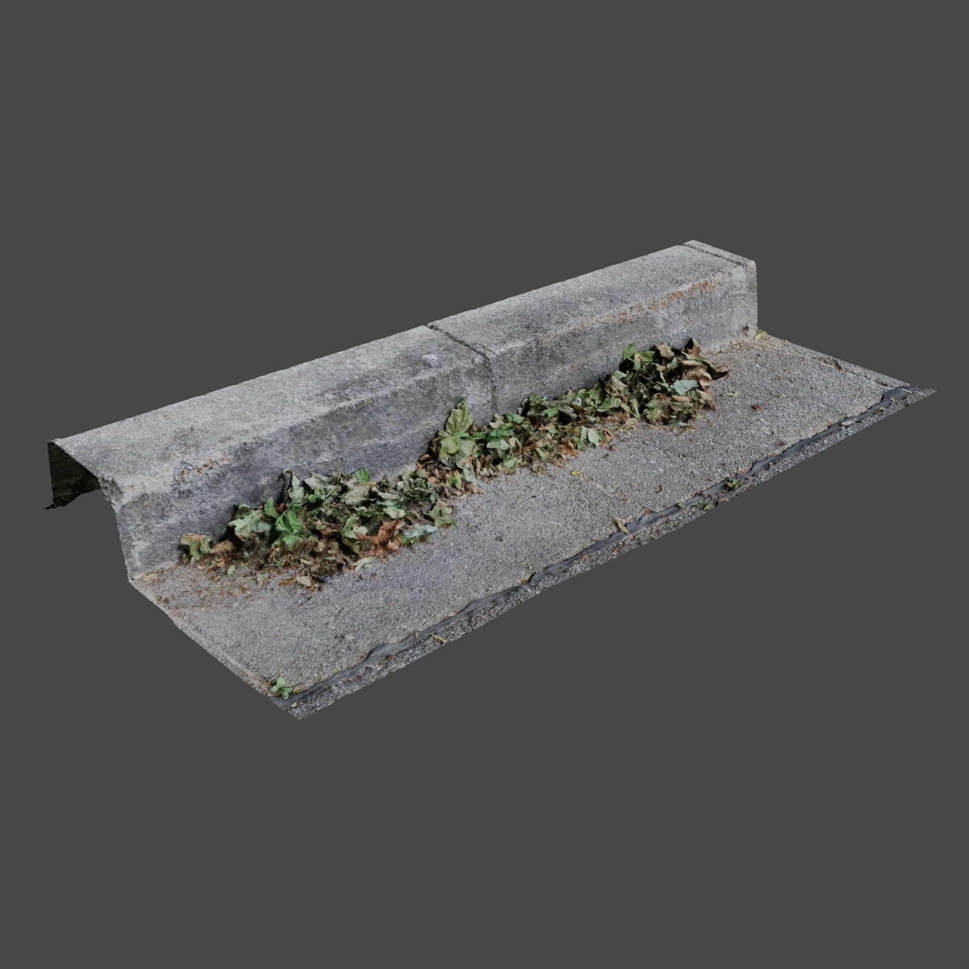 Photoscanned Curbs Pack 3D model_21