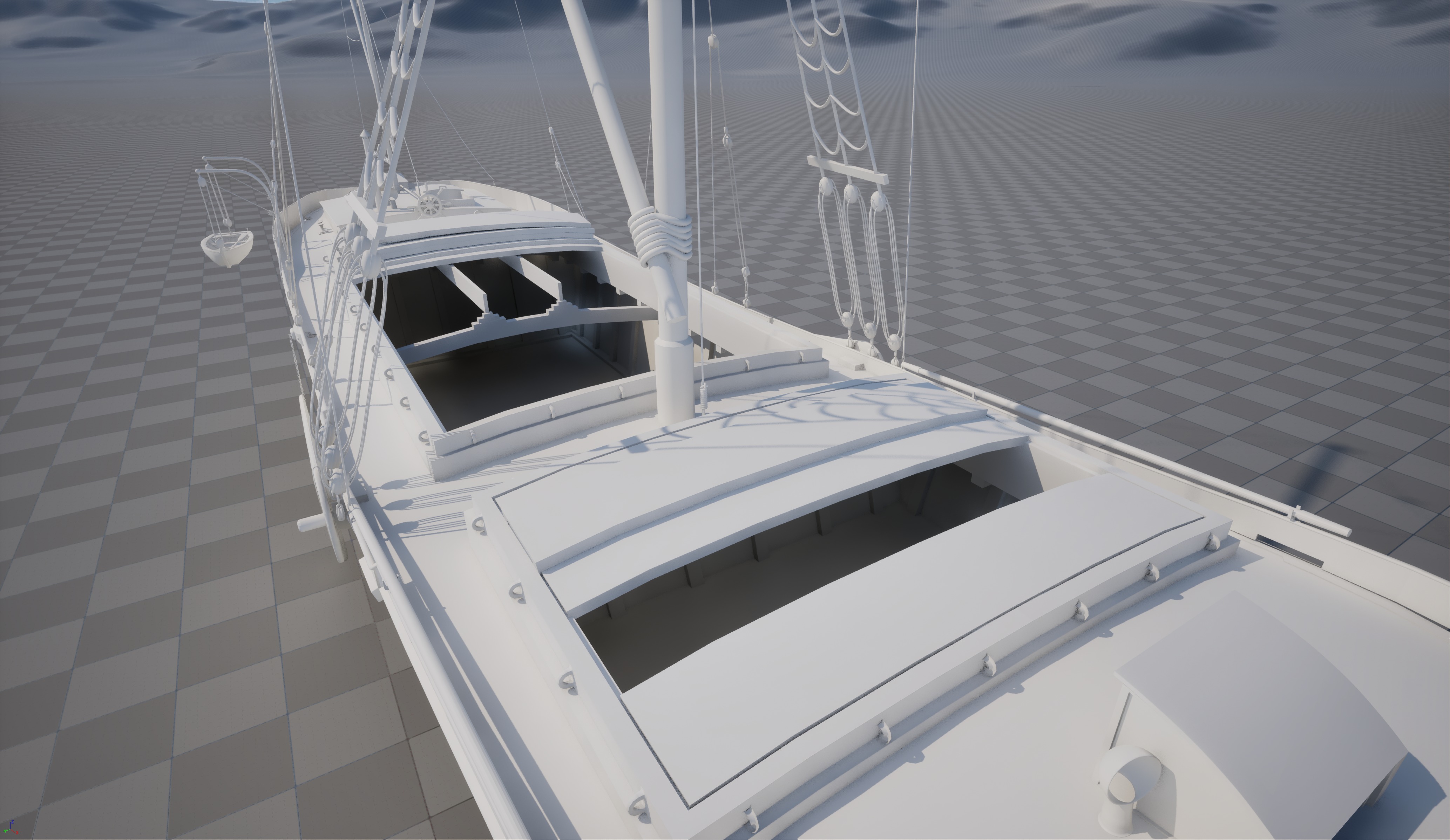 Victorian Thames Barge  3D model_4