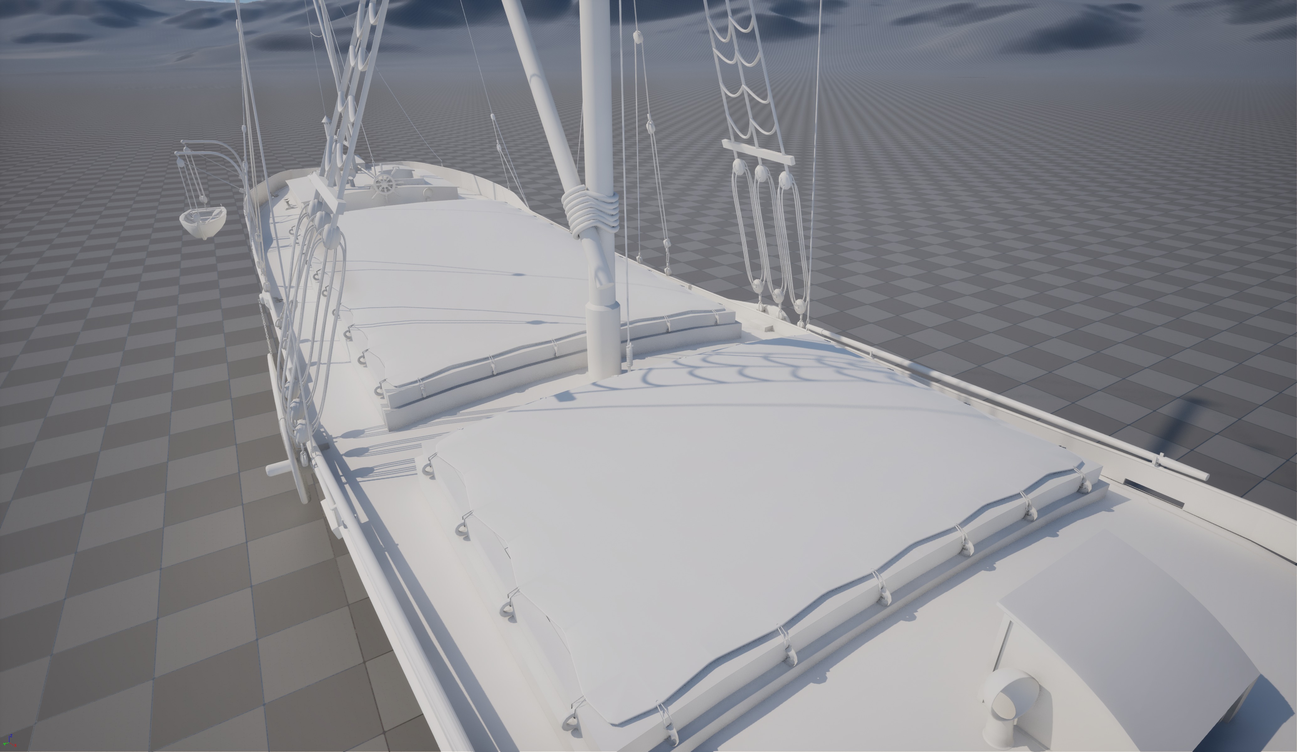 Victorian Thames Barge  3D model_5