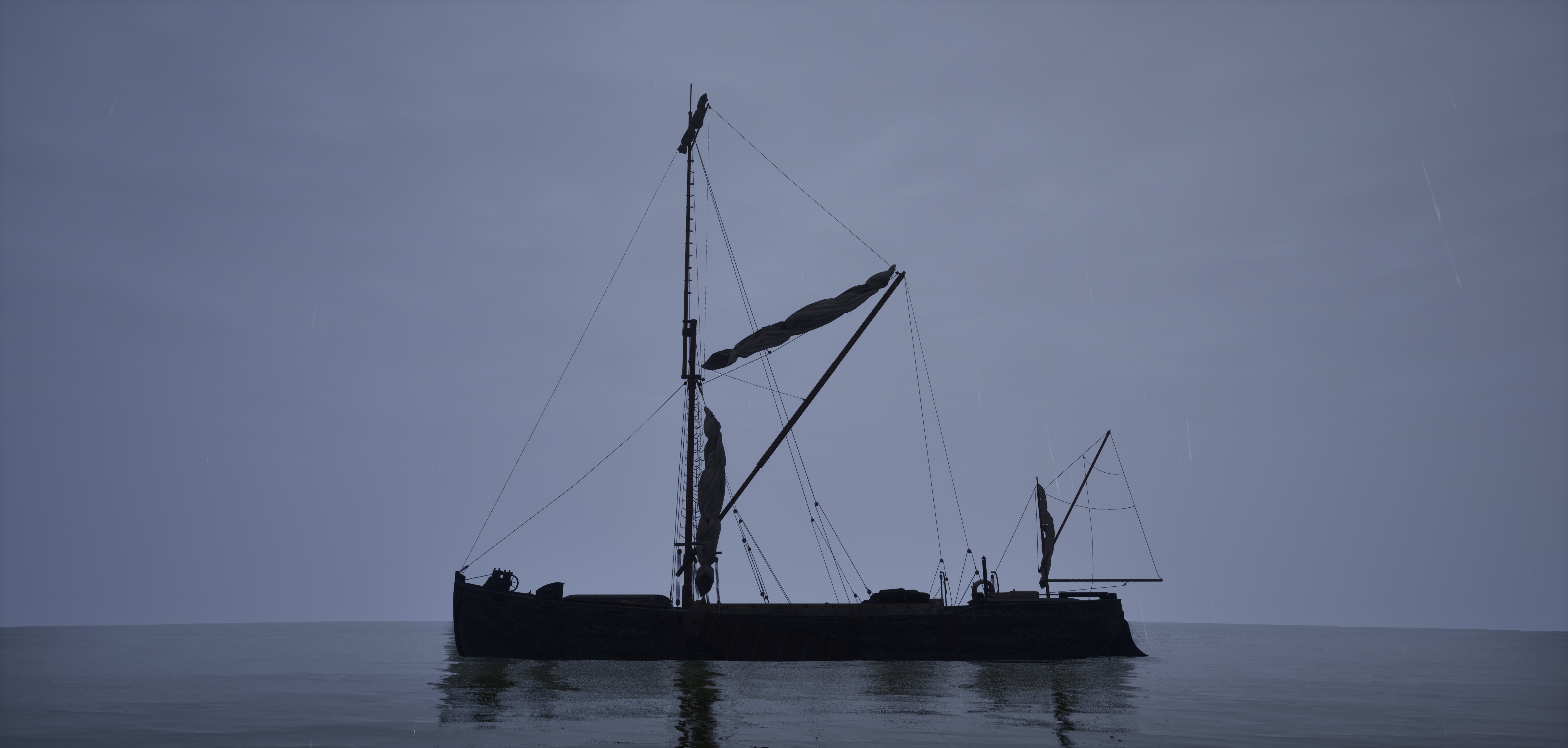 Victorian Thames Barge  3D model_12