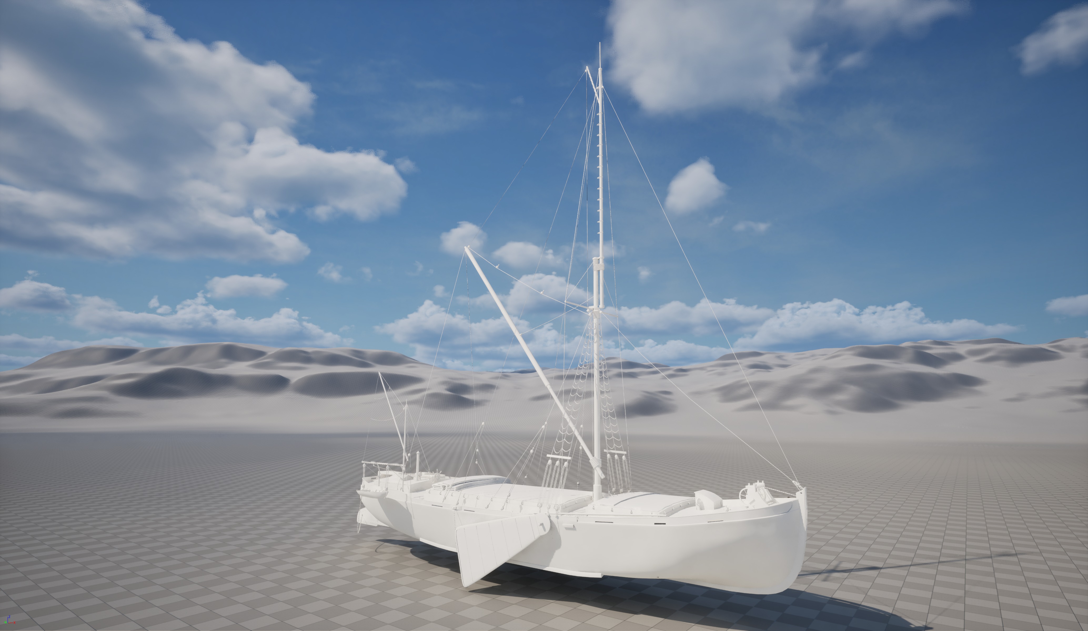 Victorian Thames Barge  3D model_3