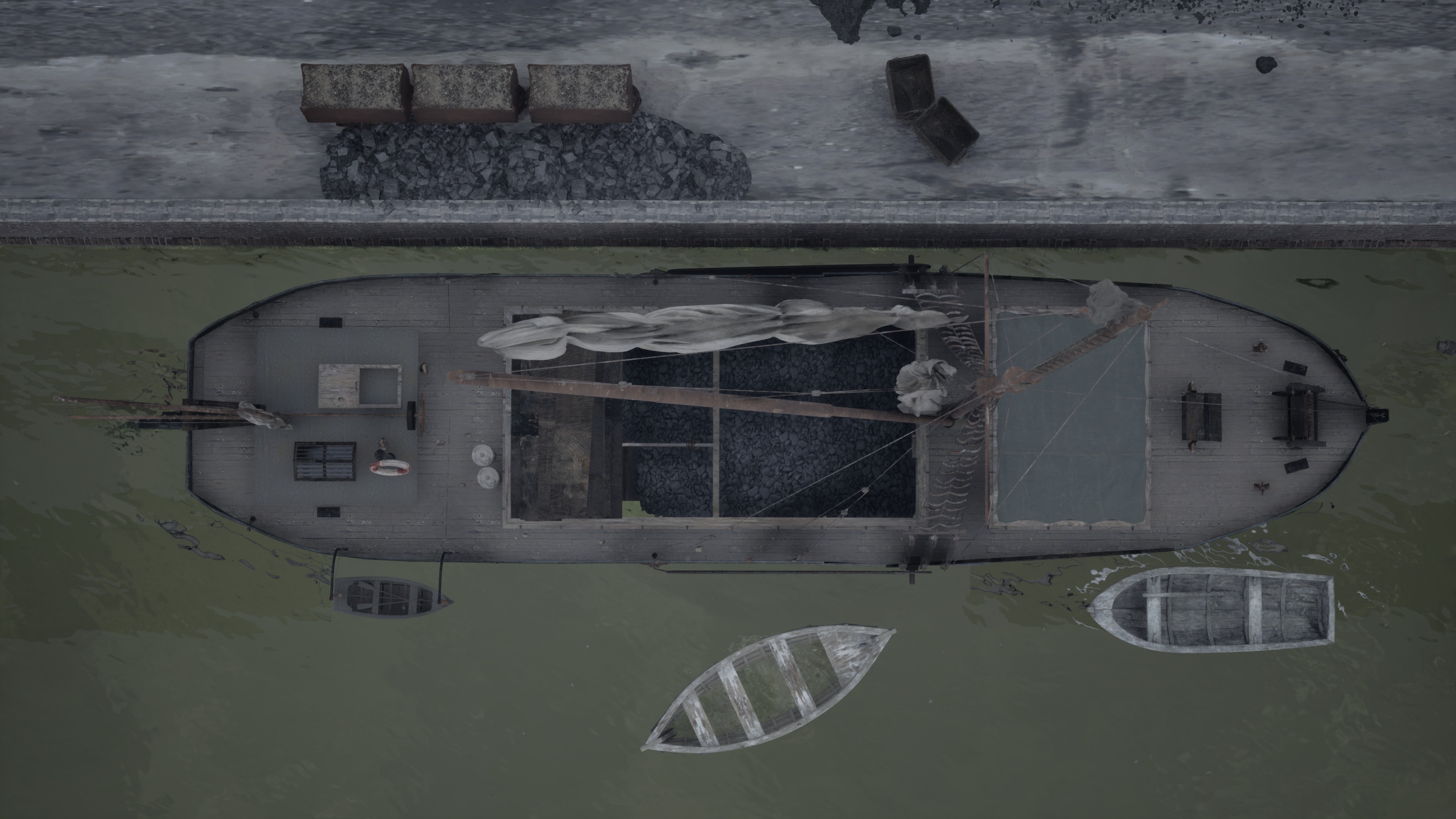 Victorian Thames Barge  3D model_14