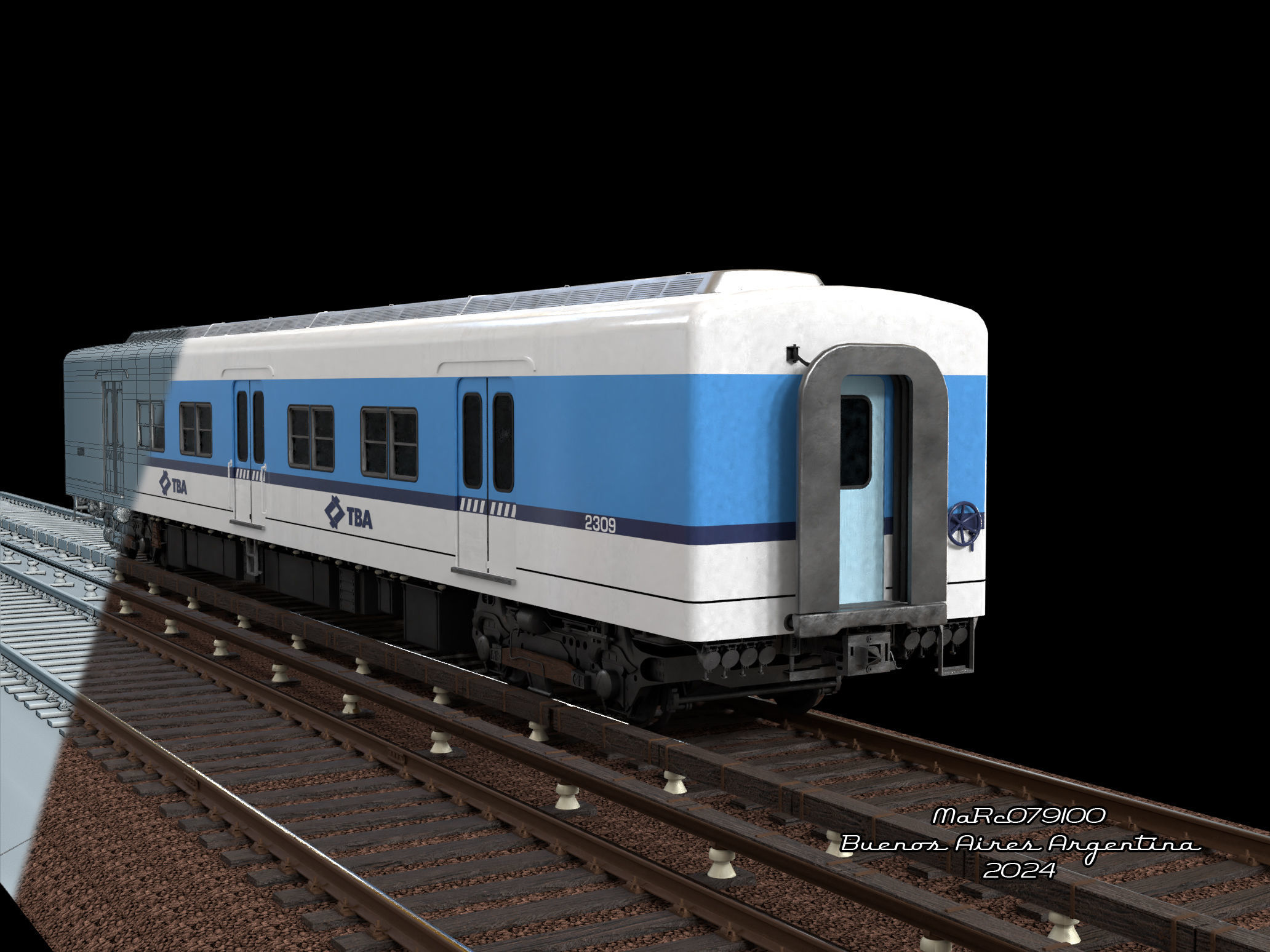 Puma v2 Double Deck Train EMU 3D model_5