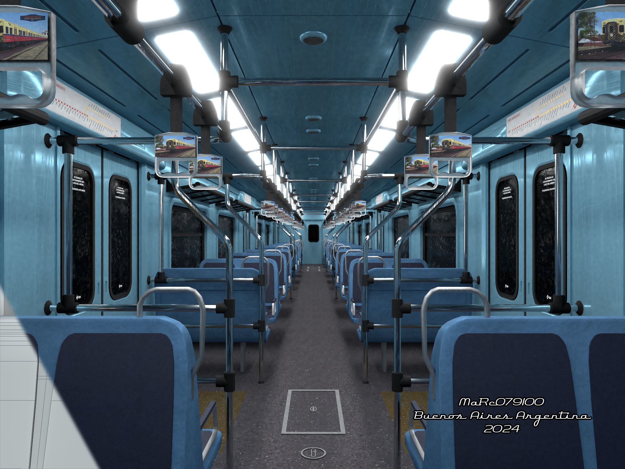 Puma v2 Double Deck Train EMU 3D model_6