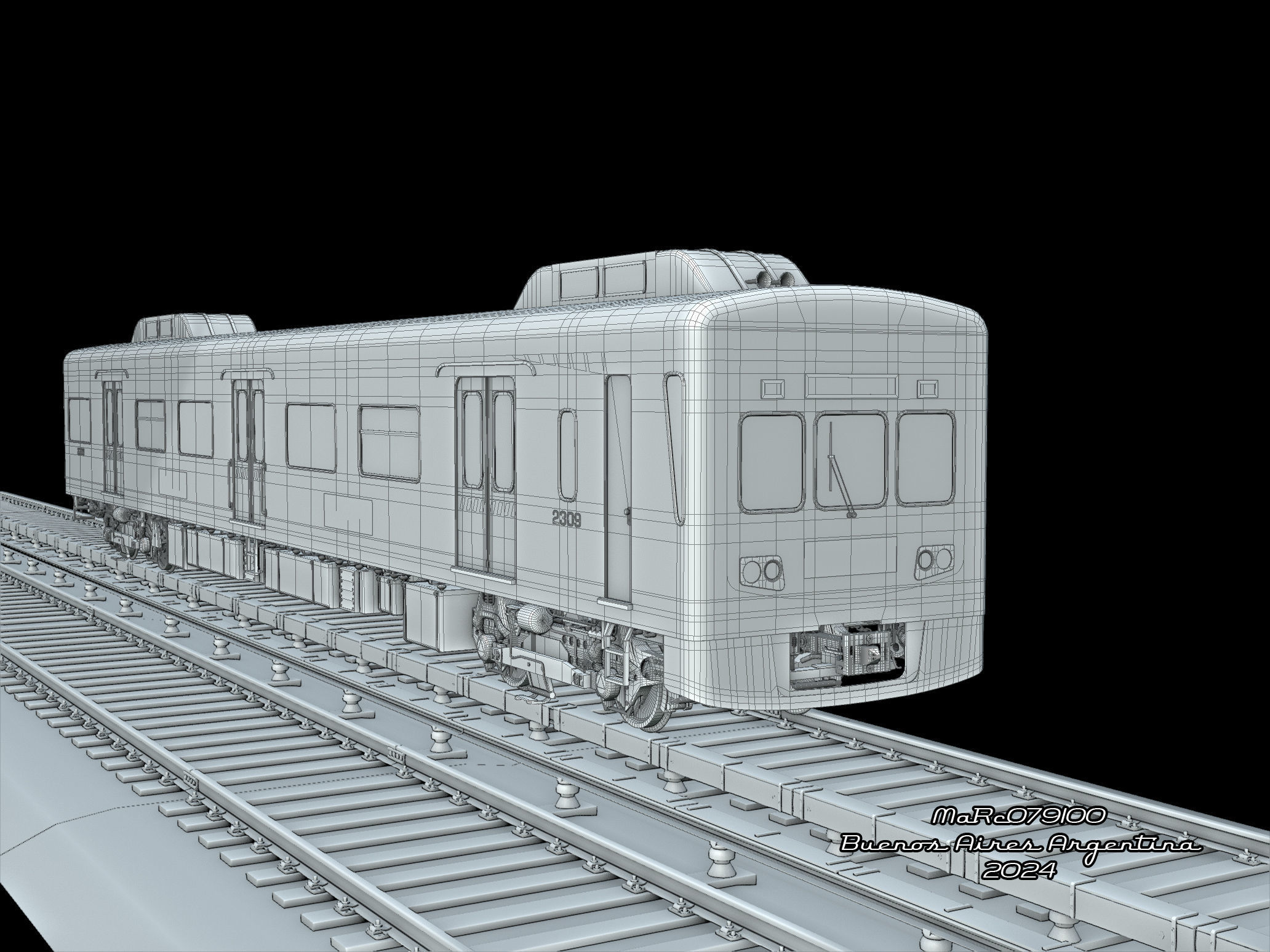 Puma v2 Double Deck Train EMU 3D model_11
