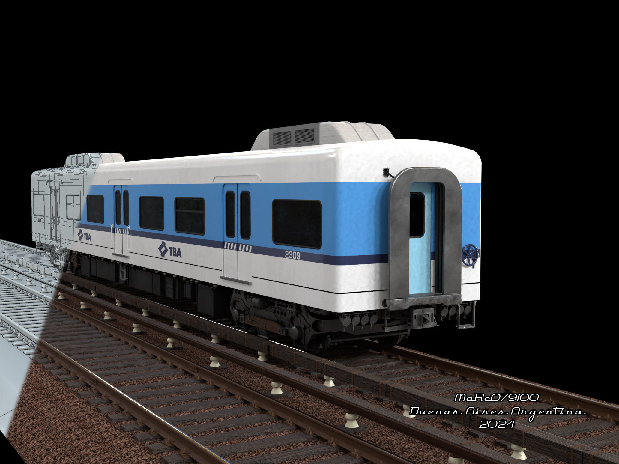 Puma v2 Double Deck Train EMU 3D model_4