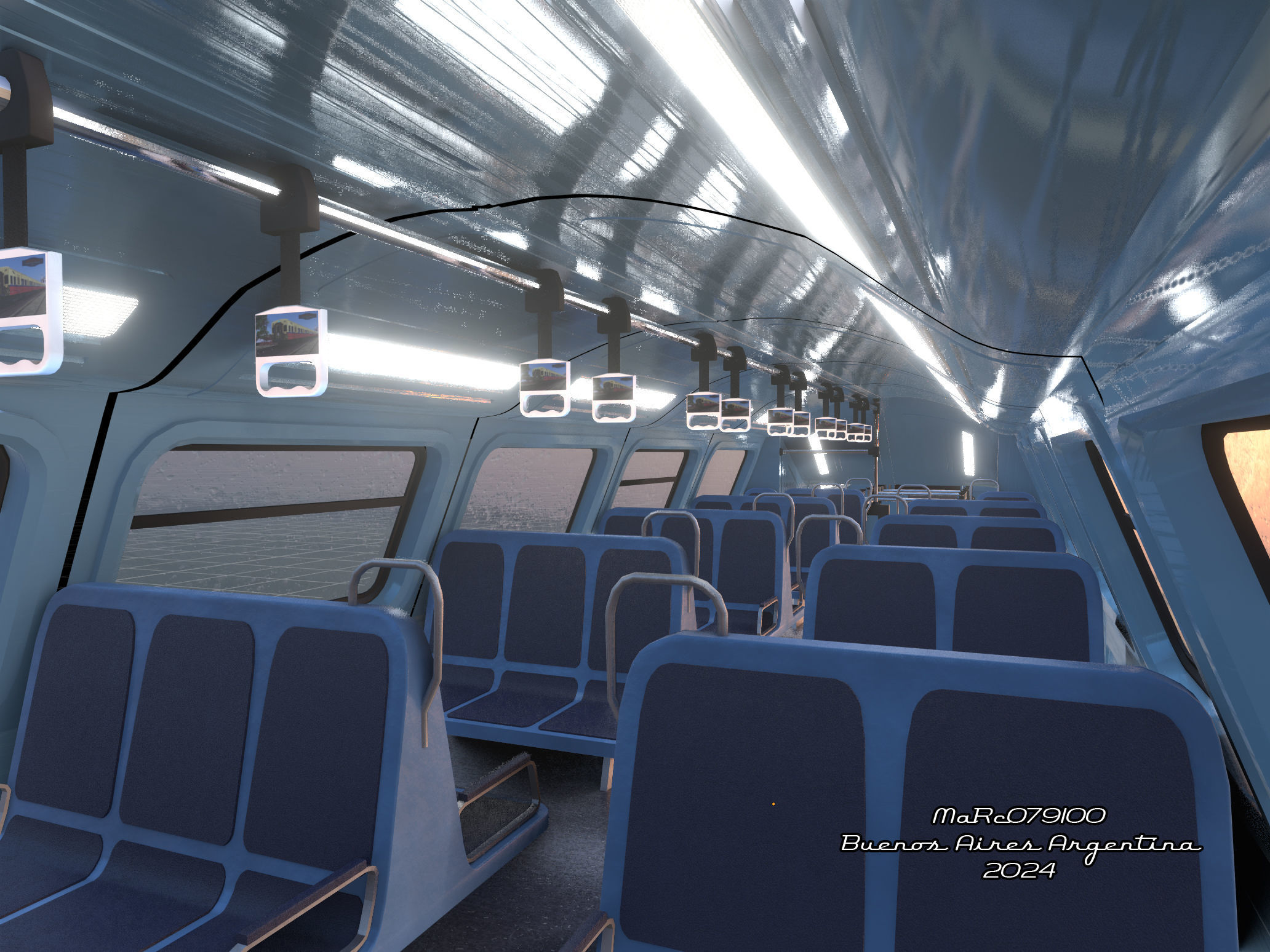 Puma v2 Double Deck Train EMU 3D model_10