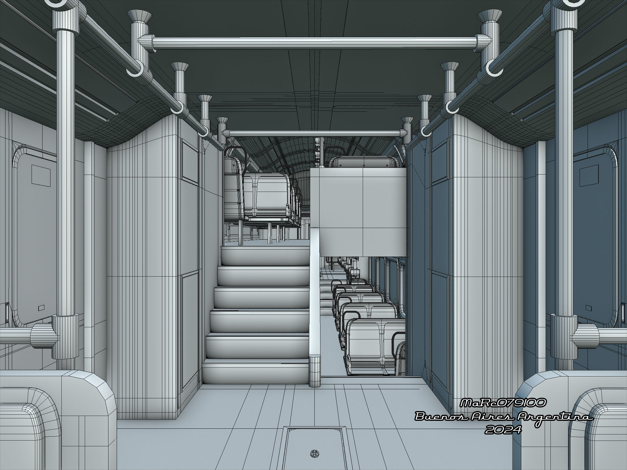 Puma v2 Double Deck Train EMU 3D model_17