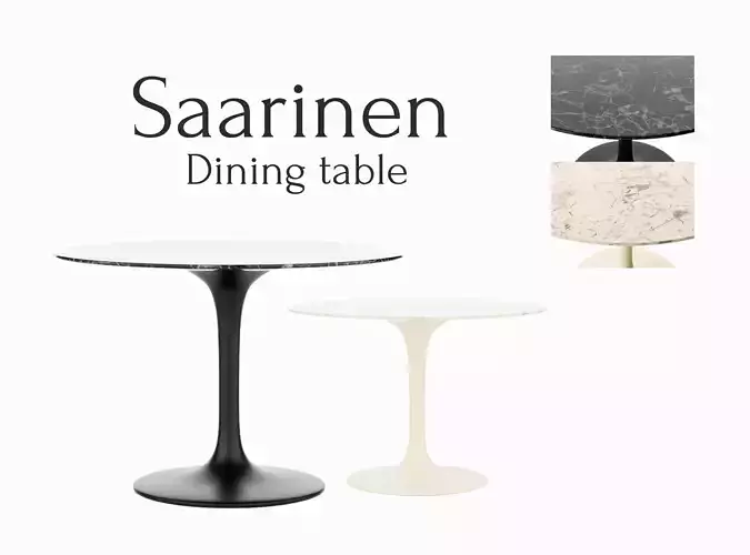 Saarinen Dining Table 3D model