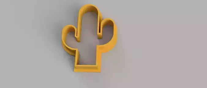 SET 5 COOKIE CUTTER 3D print model cactus cake candy