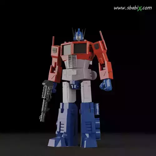 Optimus Prime G1 80s Flexy articulate 3d printer Stl model 300mm 3D print model