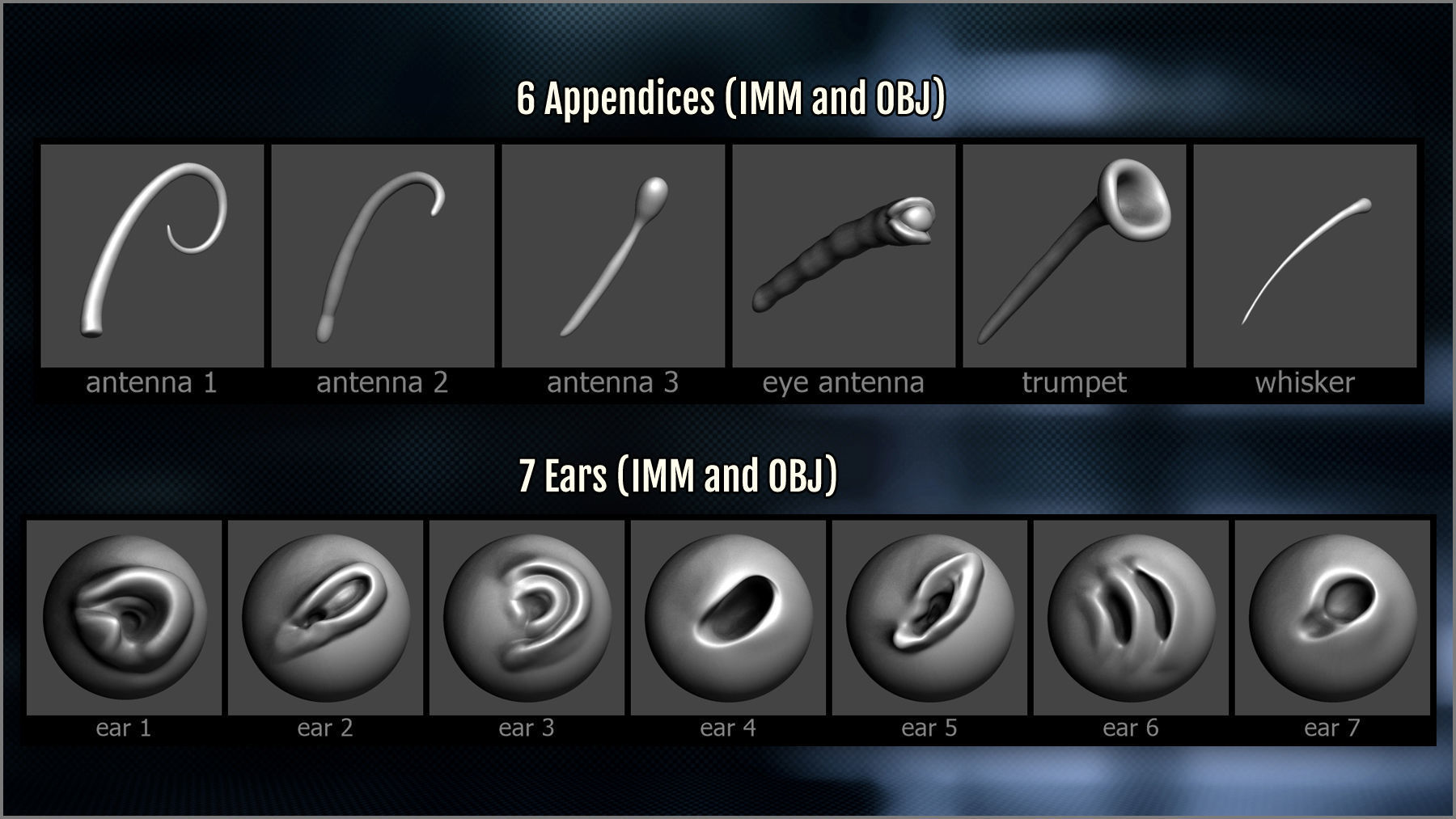 Alien Maker 130 ZBrush IMM and VDM brushes   3D model_11