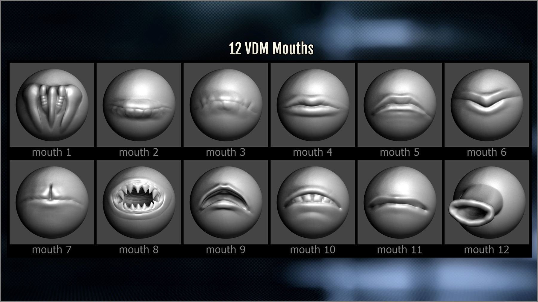 Alien Maker 130 ZBrush IMM and VDM brushes   3D model_7