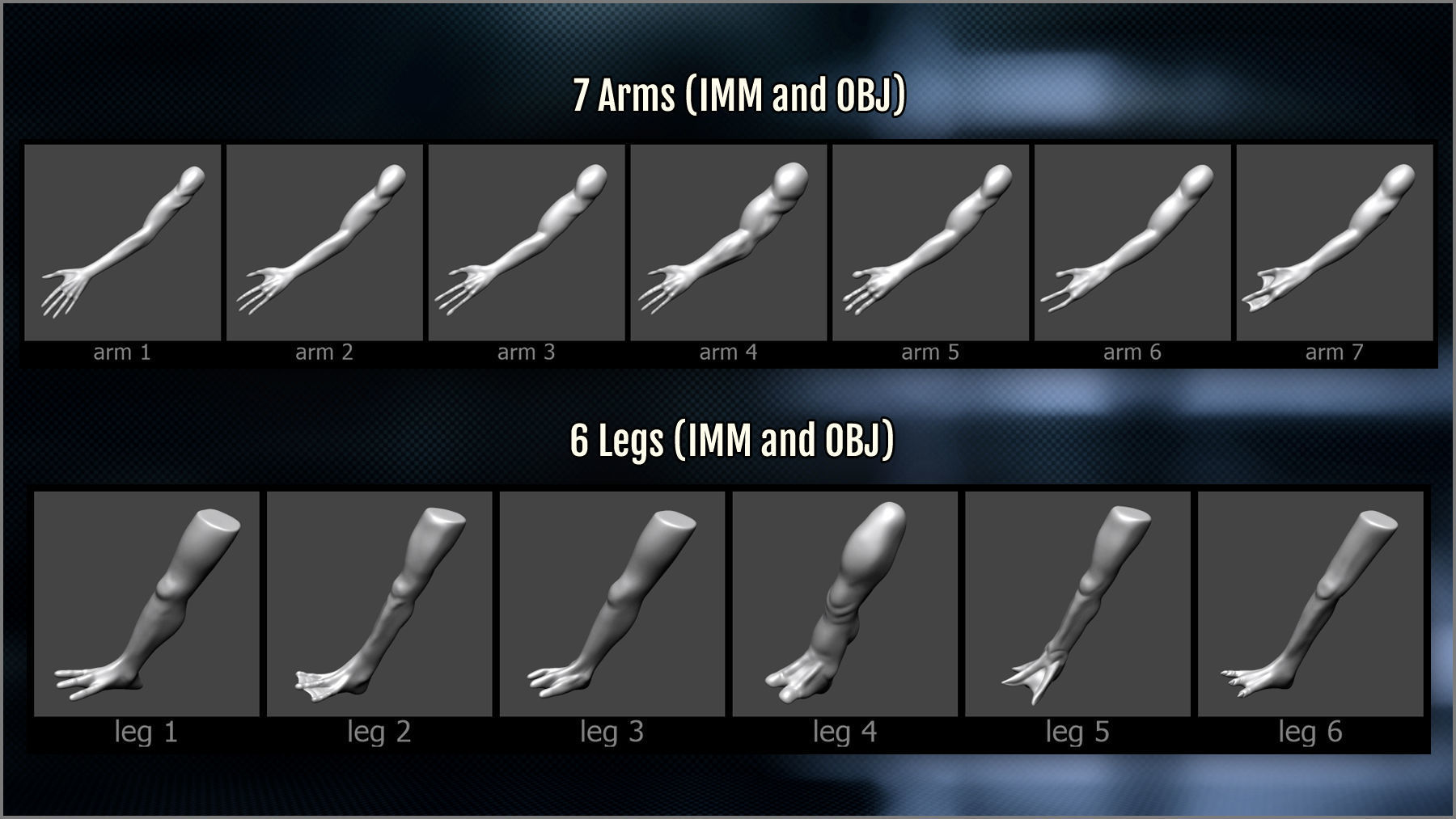 Alien Maker 130 ZBrush IMM and VDM brushes   3D model_10