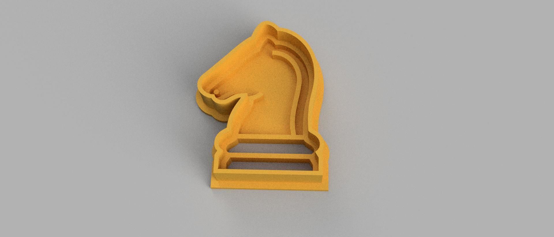 SET 5 COOKIE CUTTER 3D print model chess chick chinese 3D print model_1