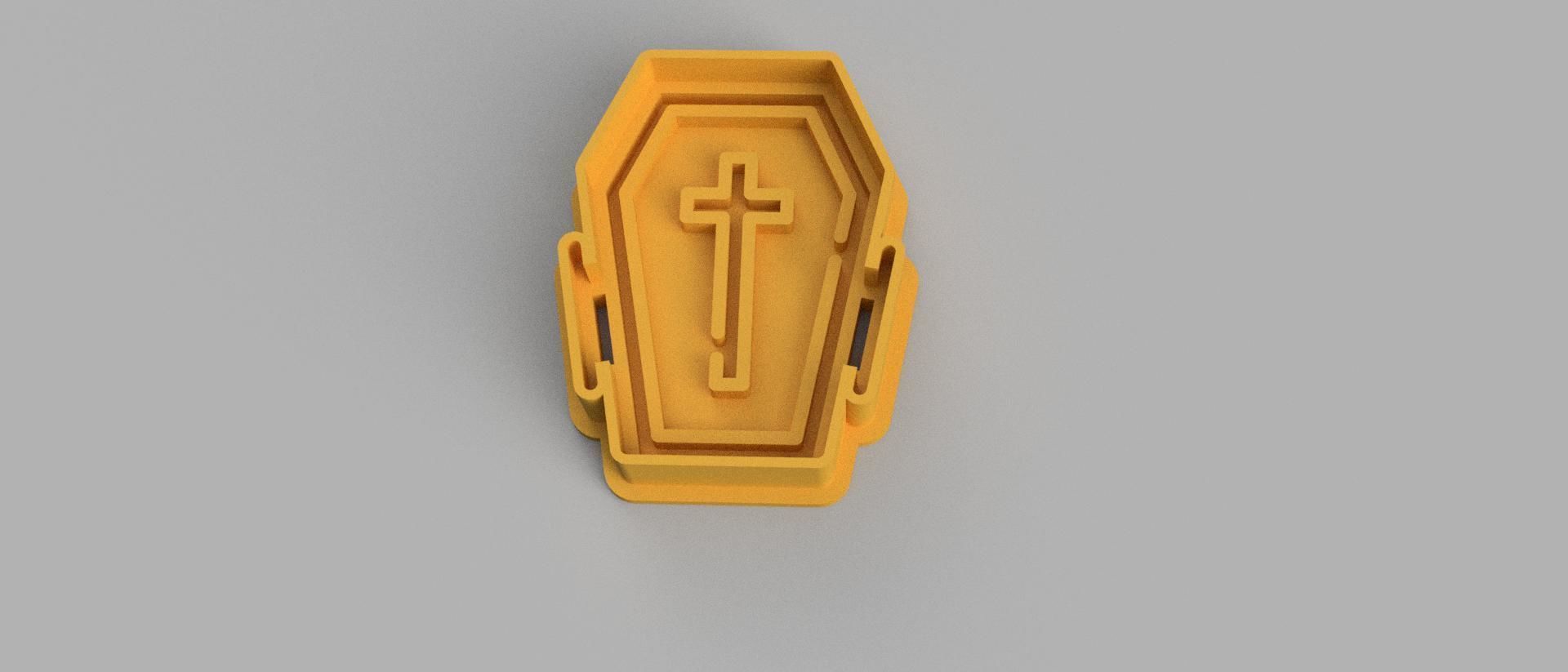 SET 5 COOKIE CUTTER 3D print model cicada clock coffin woman 3D print model_2