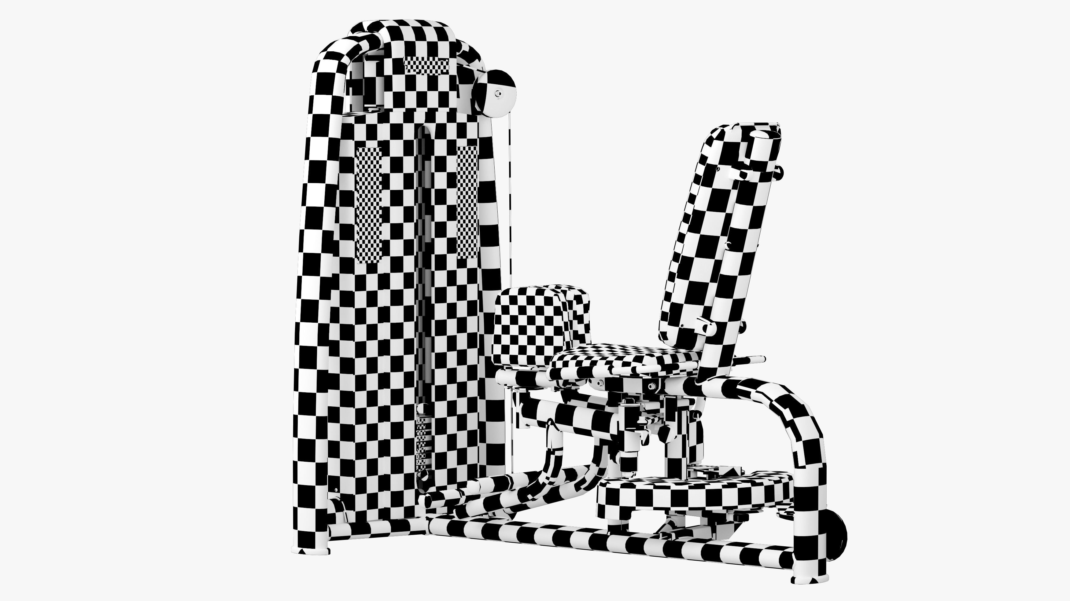 Technogym Selection 700 - Dual Add-Abductor 3D model_14