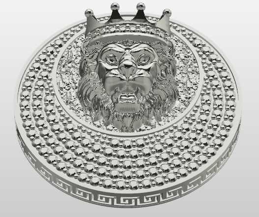 half set lion 3D print model_3