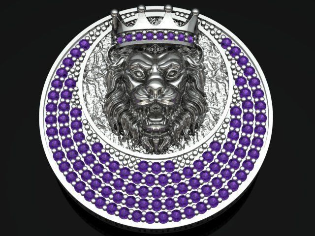 half set lion 3D print model_6