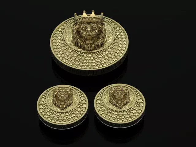 half set lion 3D print model_0