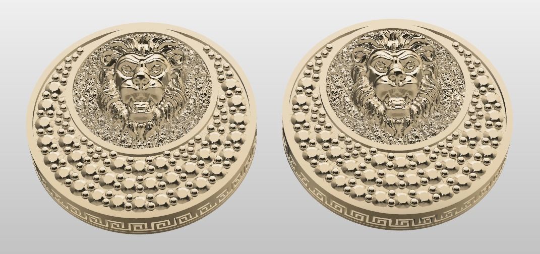 half set lion 3D print model_2