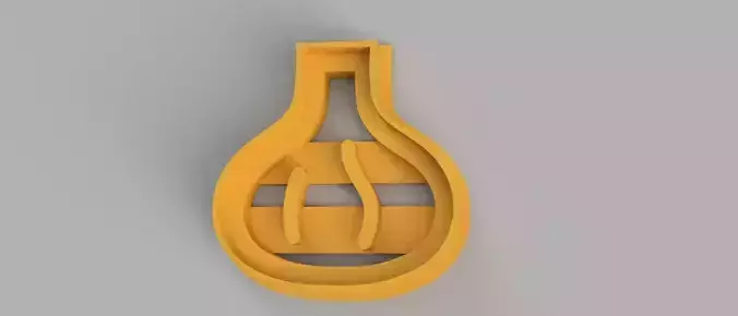 SET 4 COOKIE CUTTER 3D print model ghost garlic