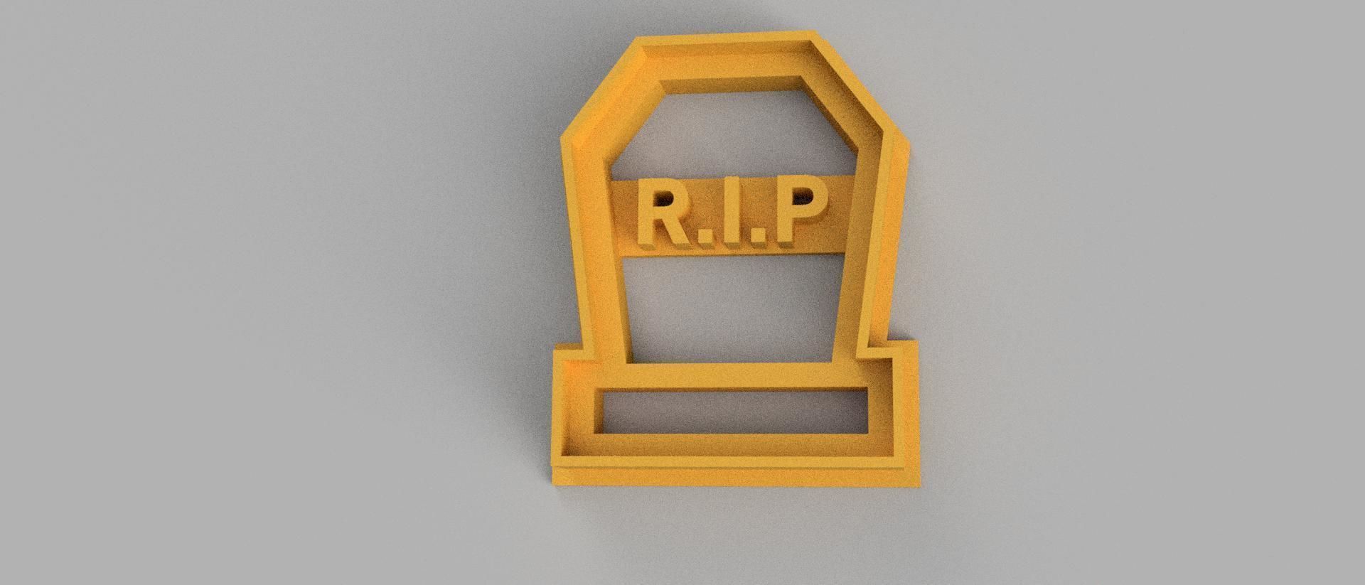 SET 5 COOKIE CUTTER 3D print model healt grave hand dog grandma 3D print model_2