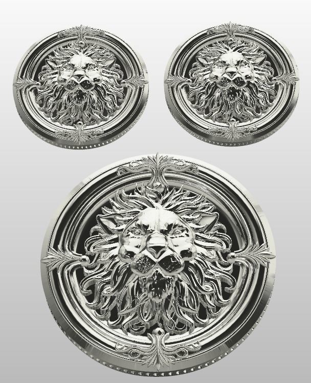 half set lion 2  3D print model_3