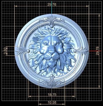 half set lion 2  3D print model_11