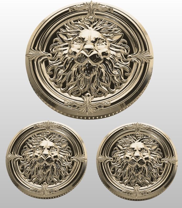 half set lion 2  3D print model_4