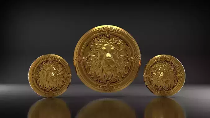 half set lion 2  3D print model
