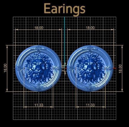 half set lion 2  3D print model_9