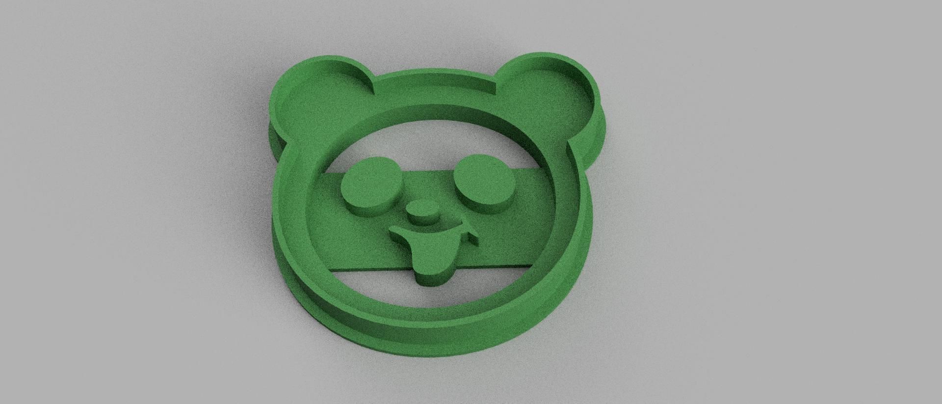 SET 5 COOKIE CUTTER 3D print model airplane pacifier panda 3D print model_2